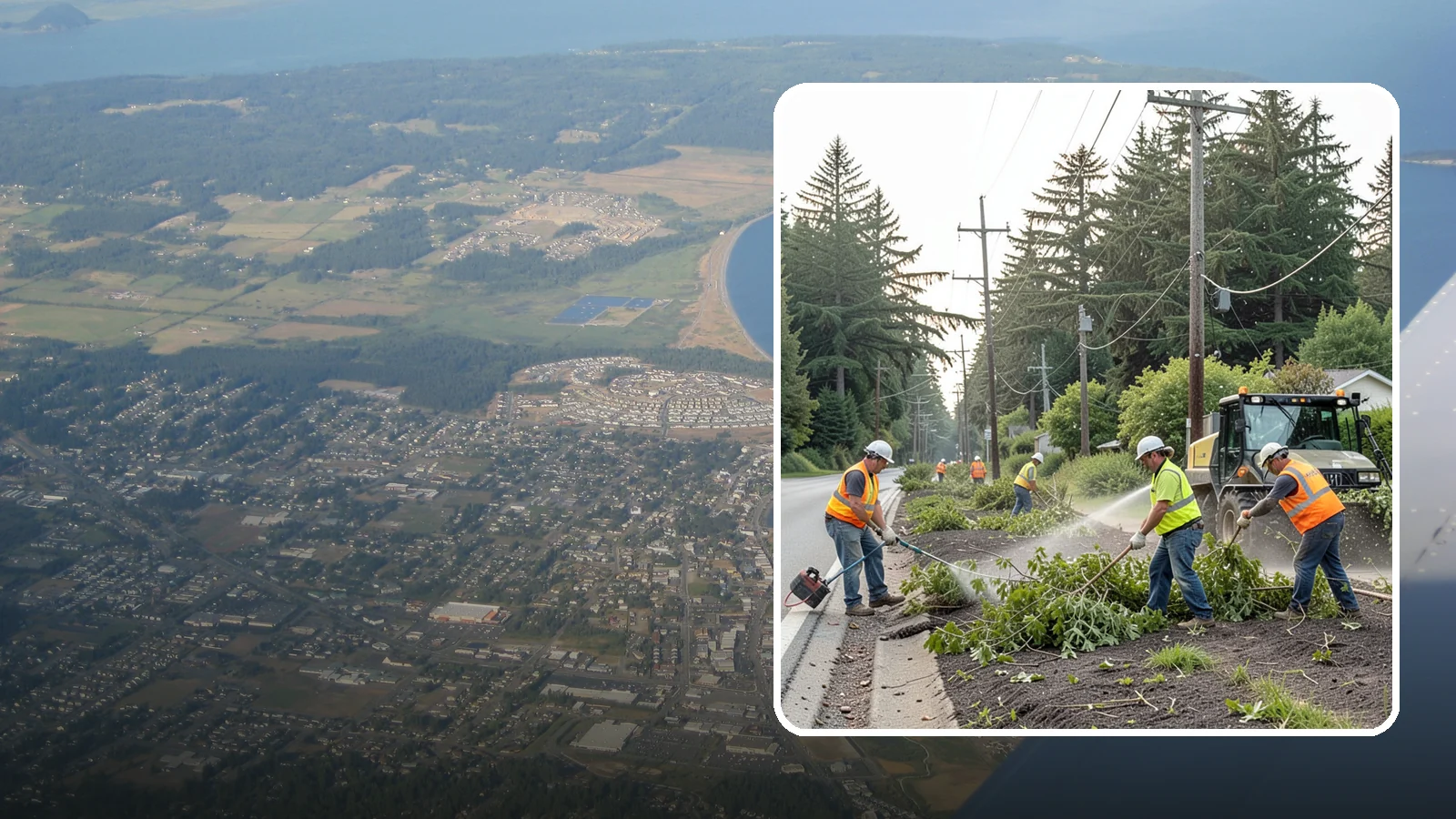 Utility Vegetation Management in Oak Harbor, Island County, WA - Vegetation control along utility corridors and easements to protect access, infrastructure, and reliability.
