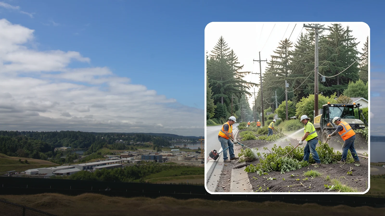Utility Vegetation Management in University Place, Pierce County, WA - Vegetation control along utility corridors and easements to protect access, infrastructure, and reliability.