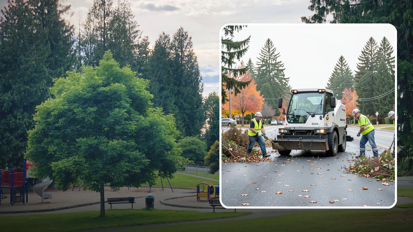 Vacant Lot Cleanup in Bonney Lake, Pierce County, WA - Clearing and cleanup of overgrown or debris-strewn vacant public lots to reduce nuisance and hazard.