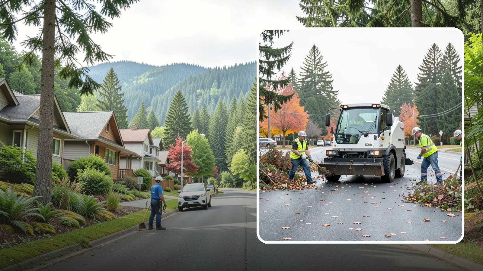 Vacant Lot Cleanup in Darrington, Snohomish County, WA - Clearing and cleanup of overgrown or debris-strewn vacant public lots to reduce nuisance and hazard.