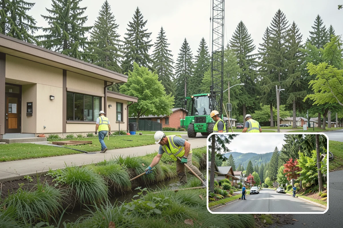 Vacant Lot Cleanup in Darrington, Snohomish County, WA - Restores overgrown lots to safe, manageable condition