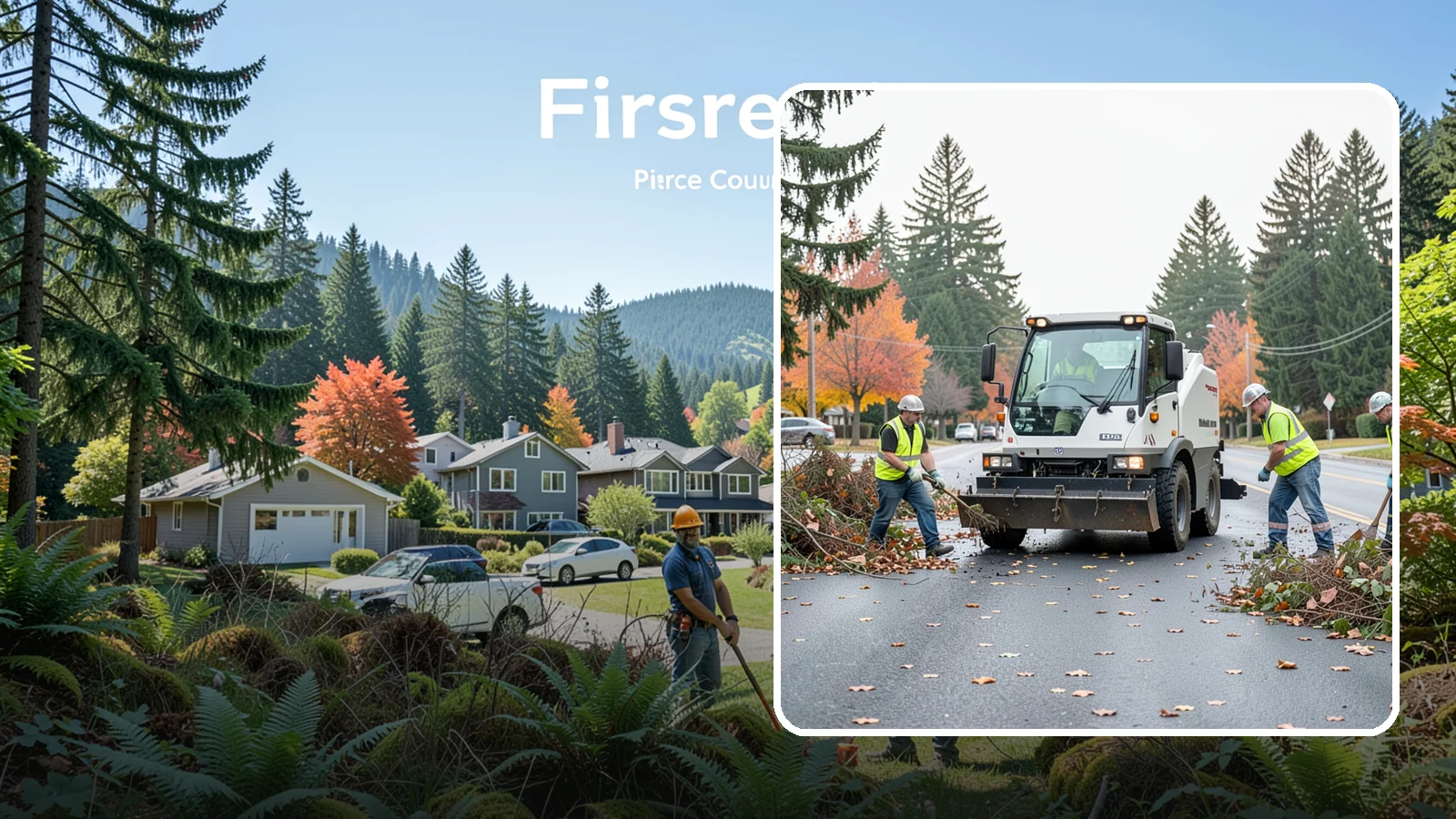 Vacant Lot Cleanup in Fircrest, Pierce County, WA - Clearing and cleanup of overgrown or debris-strewn vacant public lots to reduce nuisance and hazard.