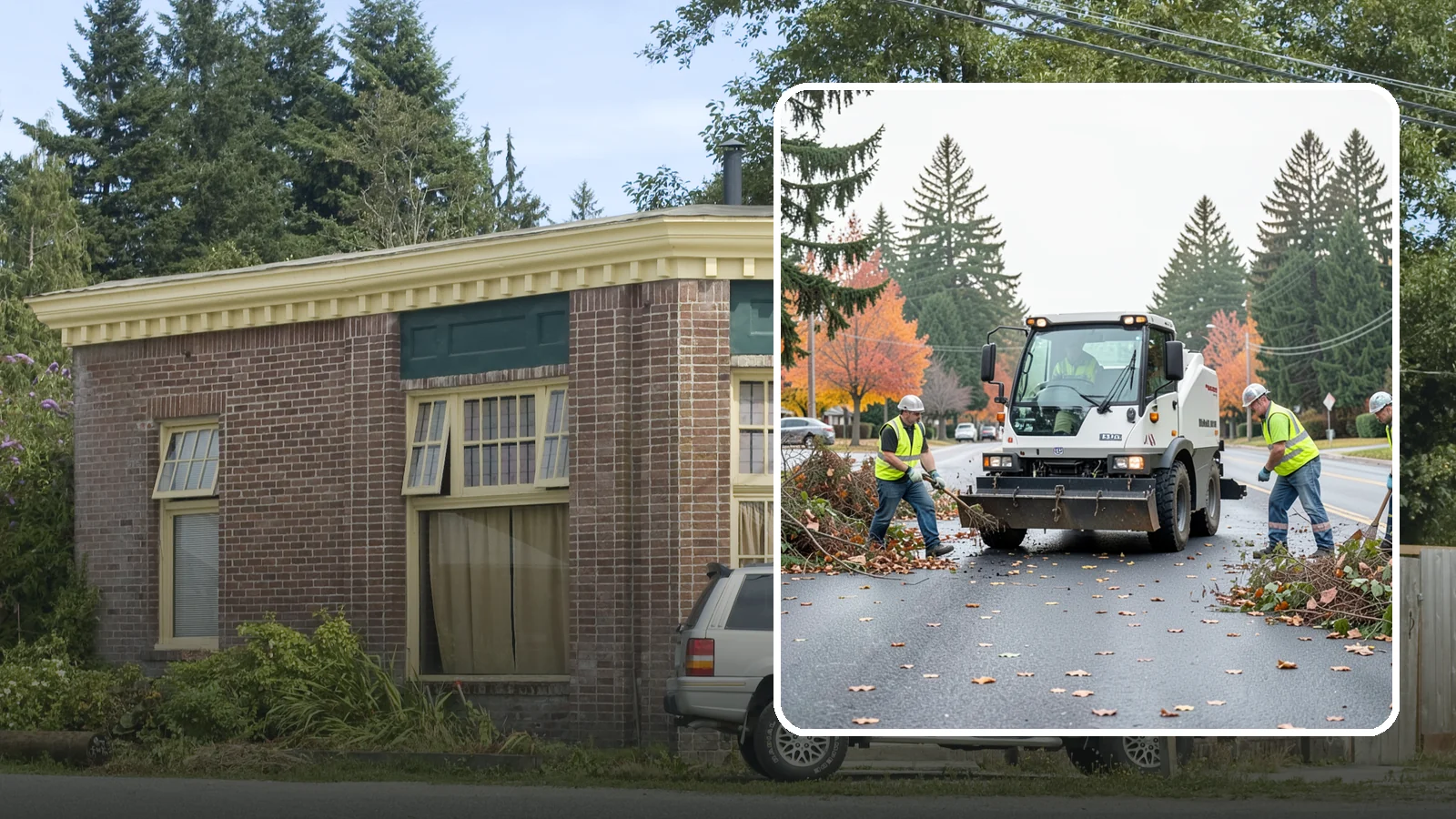 Vacant Lot Cleanup in Hamilton, Skagit County, WA - Clearing and cleanup of overgrown or debris-strewn vacant public lots to reduce nuisance and hazard.