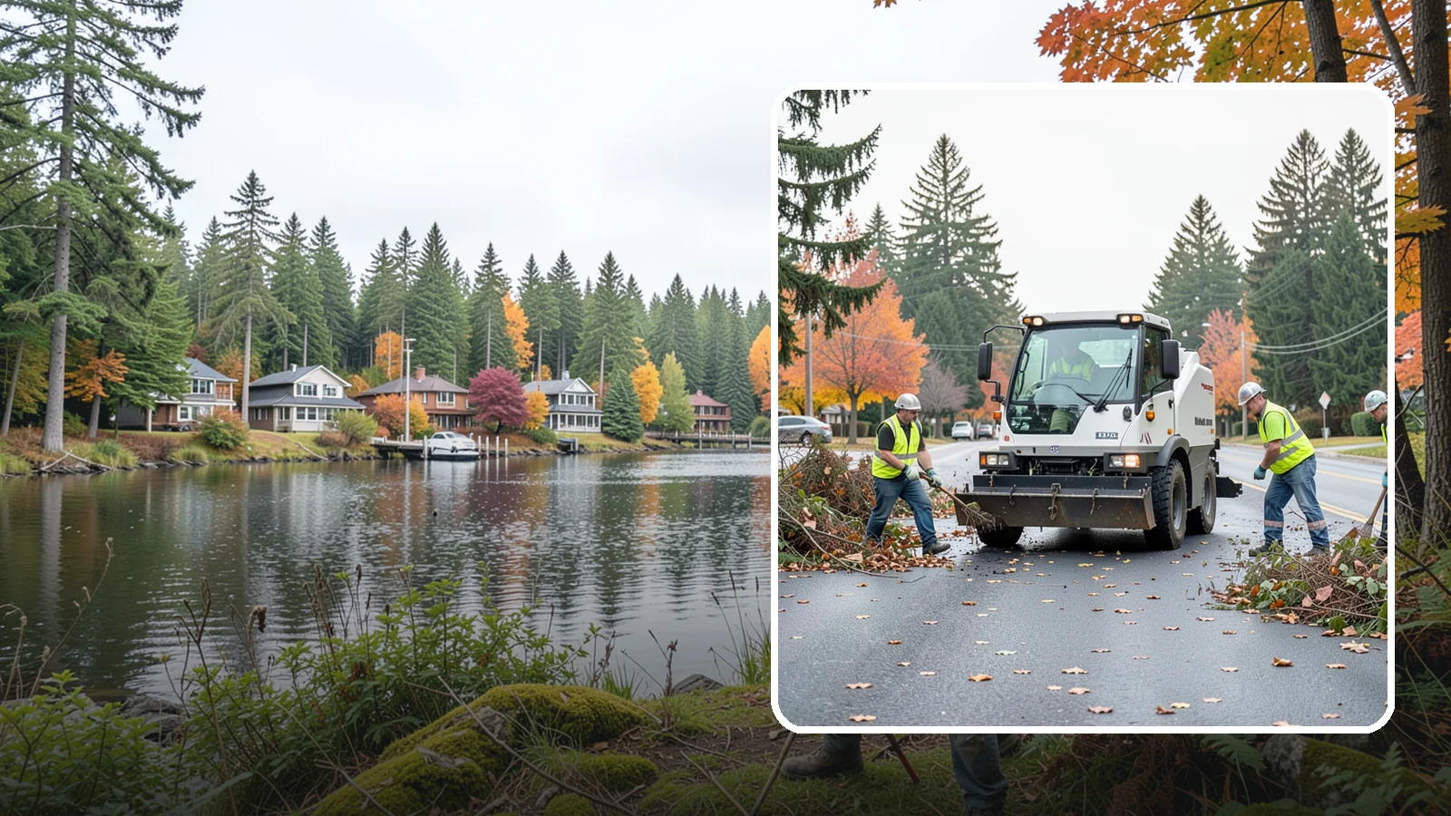 Vacant Lot Cleanup in La Conner, Skagit County, WA - Clearing and cleanup of overgrown or debris-strewn vacant public lots to reduce nuisance and hazard.