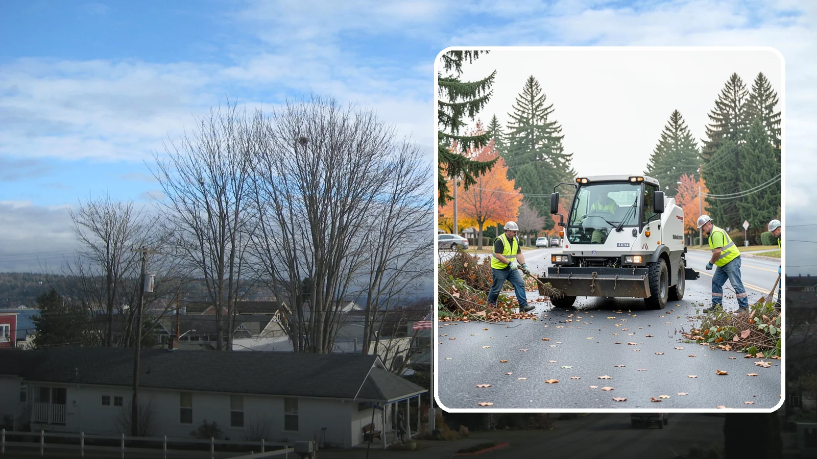 Vacant Lot Cleanup in Langley, Island County, WA - Clearing and cleanup of overgrown or debris-strewn vacant public lots to reduce nuisance and hazard.