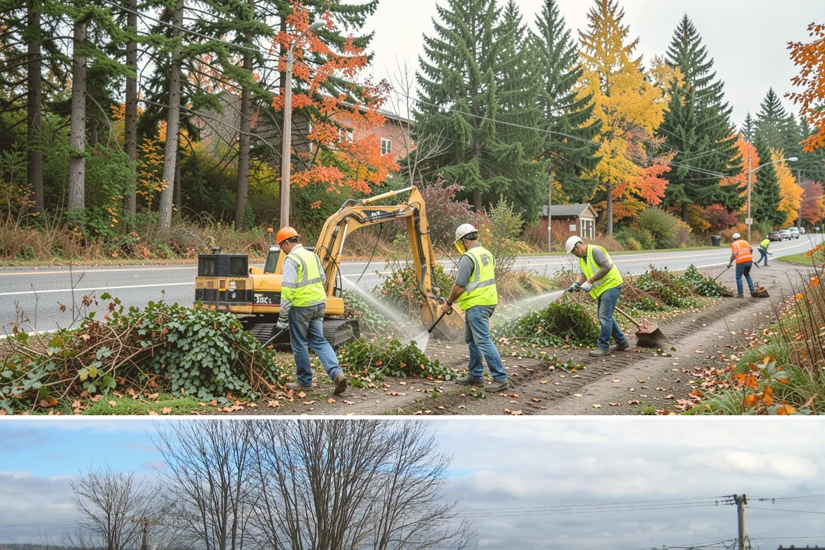 Vacant Lot Cleanup in Langley, Island County, WA - Vacant lot clearing is most efficient from late spring through early fall when vegetation is dry and growth is at its peak.