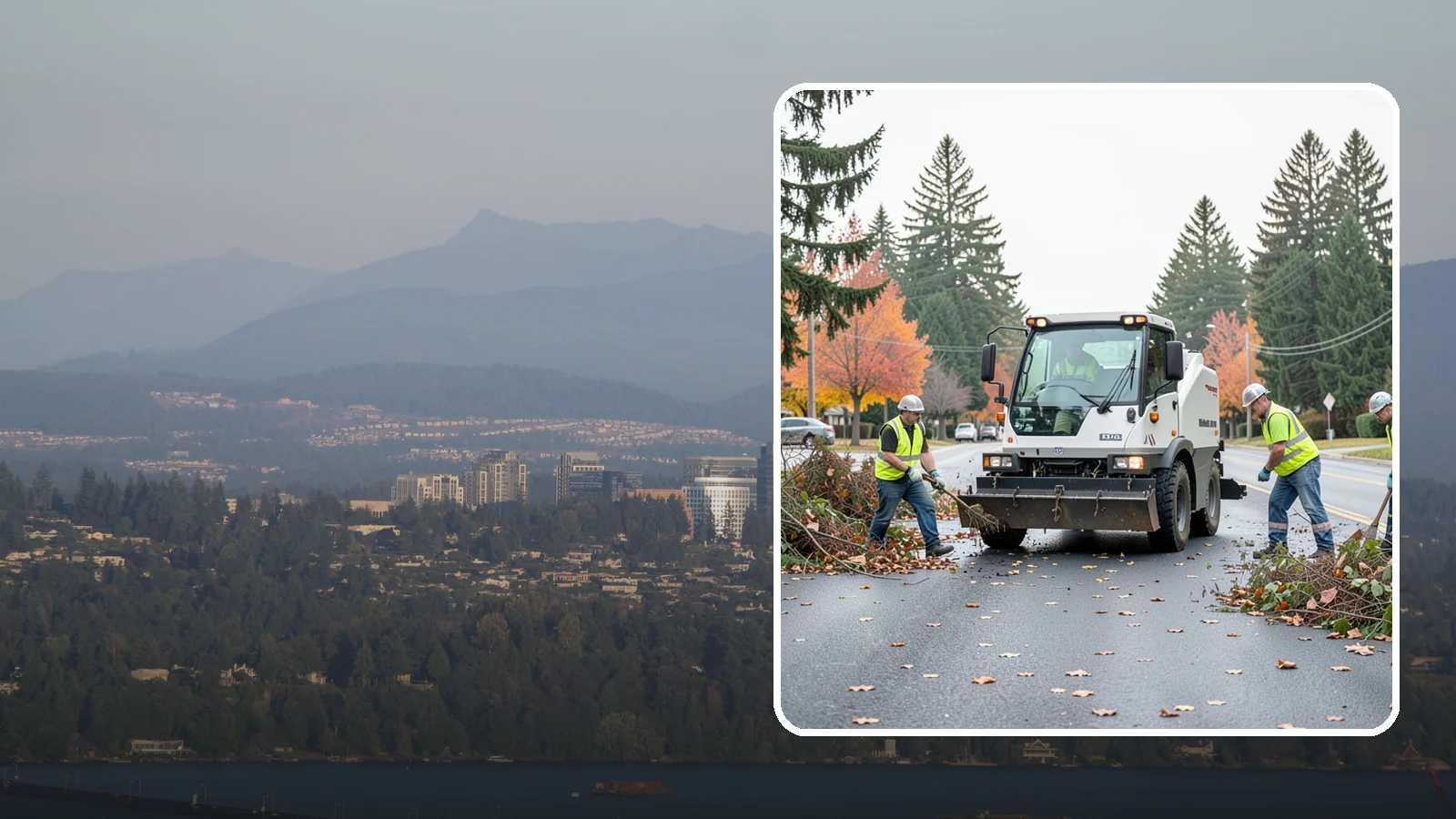 Vacant Lot Cleanup in Medina, King County, WA - Clearing and cleanup of overgrown or debris-strewn vacant public lots to reduce nuisance and hazard.