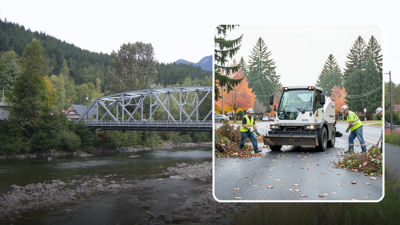 Vacant Lot Cleanup in Skykomish, King County, WA - Clearing and cleanup of overgrown or debris-strewn vacant public lots to reduce nuisance and hazard.