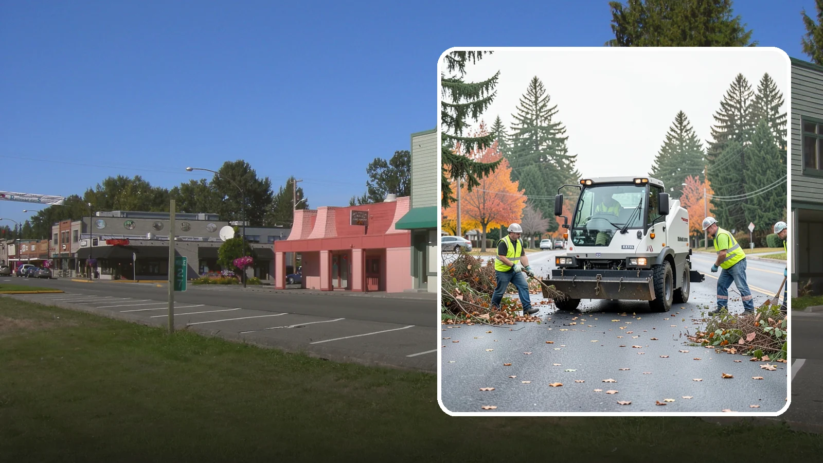 Vacant Lot Cleanup in Snoqualmie, King County, WA - Clearing and cleanup of overgrown or debris-strewn vacant public lots to reduce nuisance and hazard.