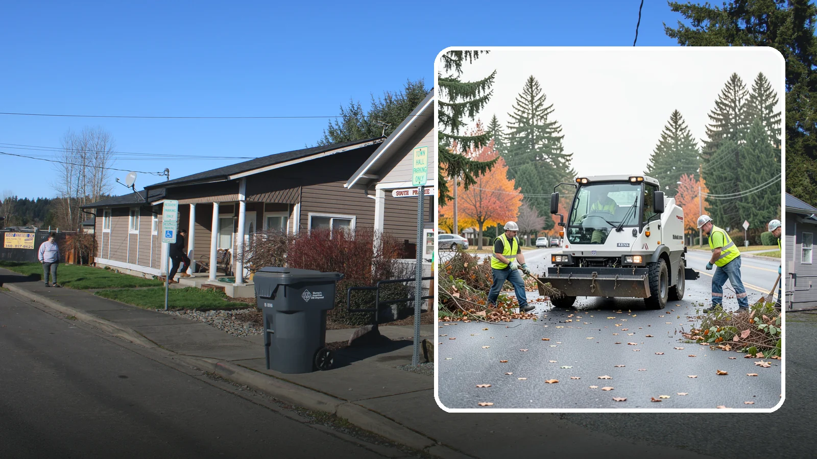 Vacant Lot Cleanup in South Prairie, Pierce County, WA - Clearing and cleanup of overgrown or debris-strewn vacant public lots to reduce nuisance and hazard.