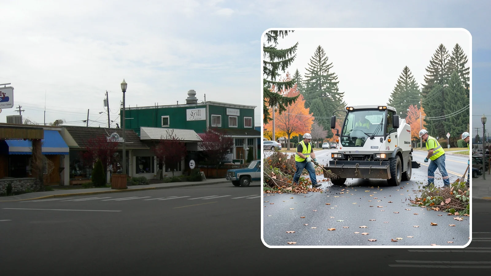 Vacant Lot Cleanup in Stanwood, Snohomish County, WA - Clearing and cleanup of overgrown or debris-strewn vacant public lots to reduce nuisance and hazard.