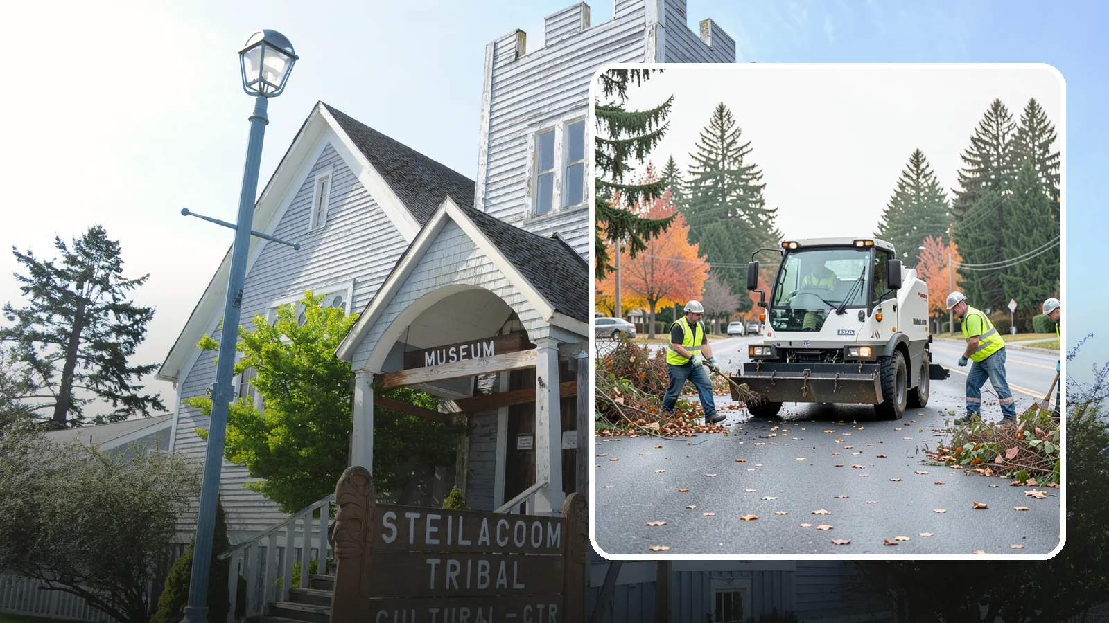 Vacant Lot Cleanup in Steilacoom, Pierce County, WA - Clearing and cleanup of overgrown or debris-strewn vacant public lots to reduce nuisance and hazard.