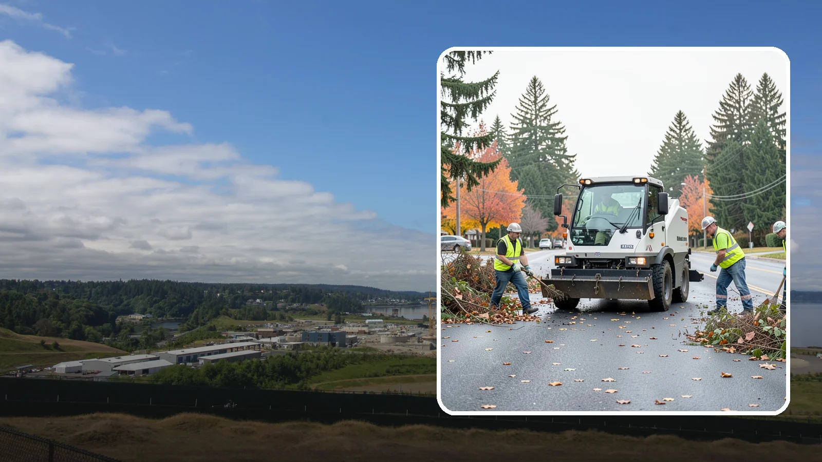 Vacant Lot Cleanup in University Place, Pierce County, WA - Clearing and cleanup of overgrown or debris-strewn vacant public lots to reduce nuisance and hazard.