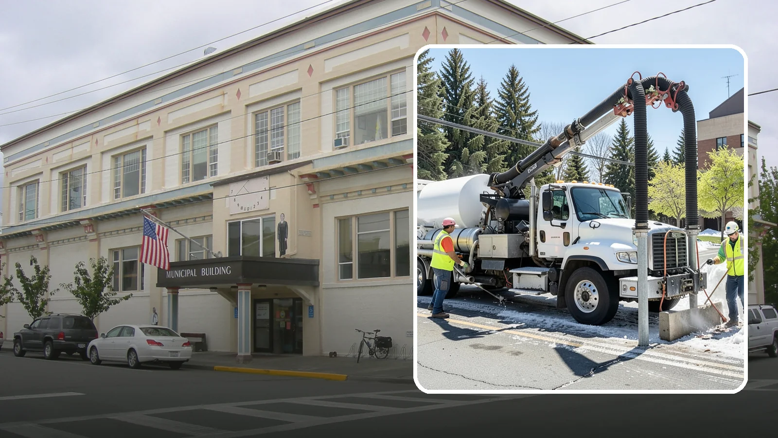Vactor Truck Services in Anacortes, Skagit County, WA - Hydro-excavation and vacuum truck work for catch basins, vaults, and underground utilities.