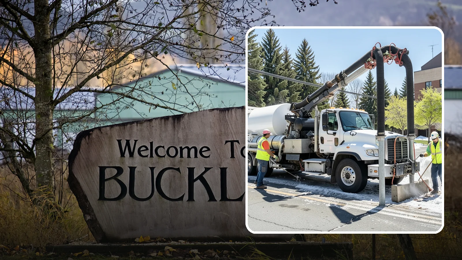 Vactor Truck Services in Buckley, Pierce County, WA - Hydro-excavation and vacuum truck work for catch basins, vaults, and underground utilities.