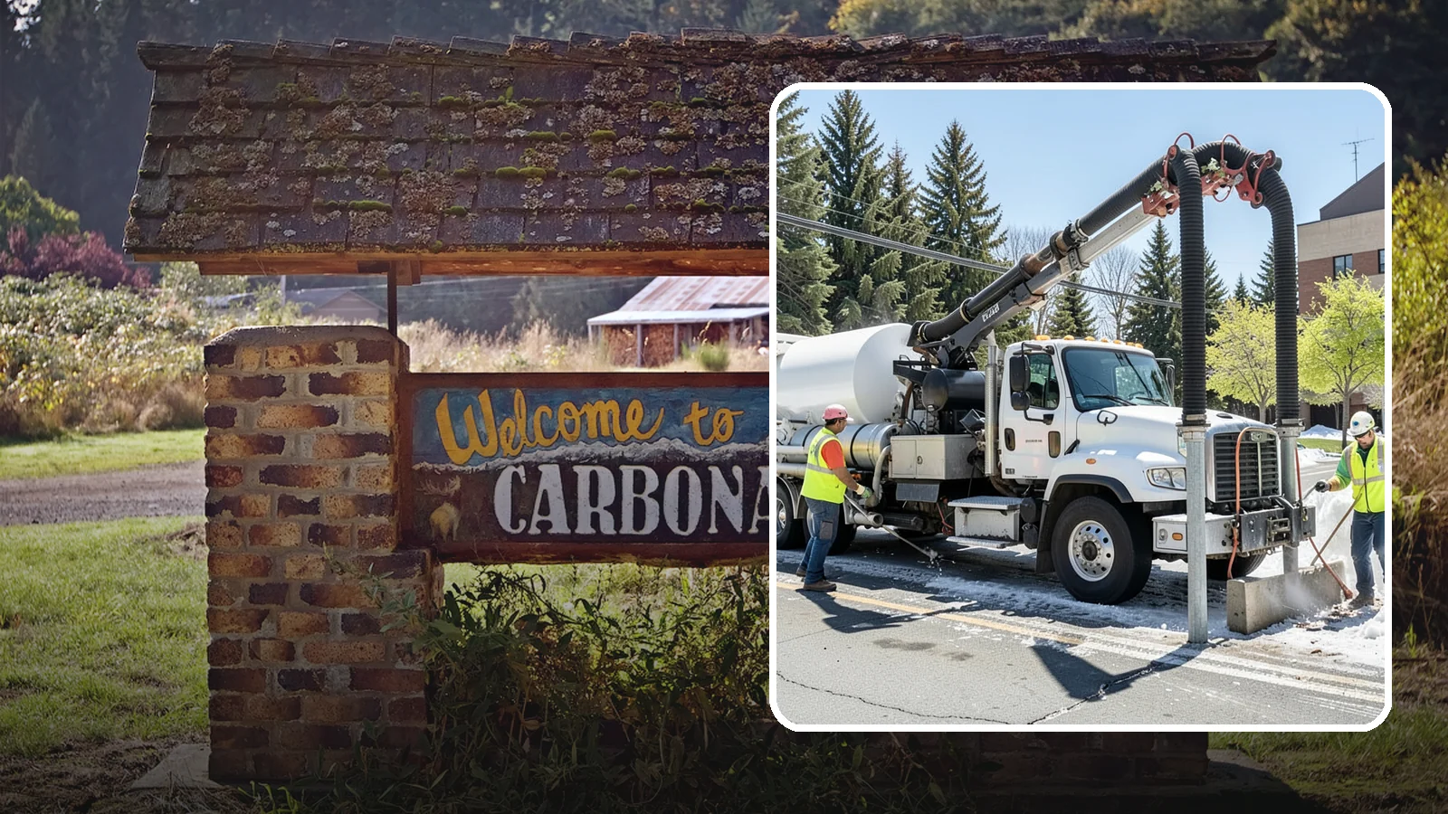 Vactor Truck Services in Carbonado, Pierce County, WA - Hydro-excavation and vacuum truck work for catch basins, vaults, and underground utilities.