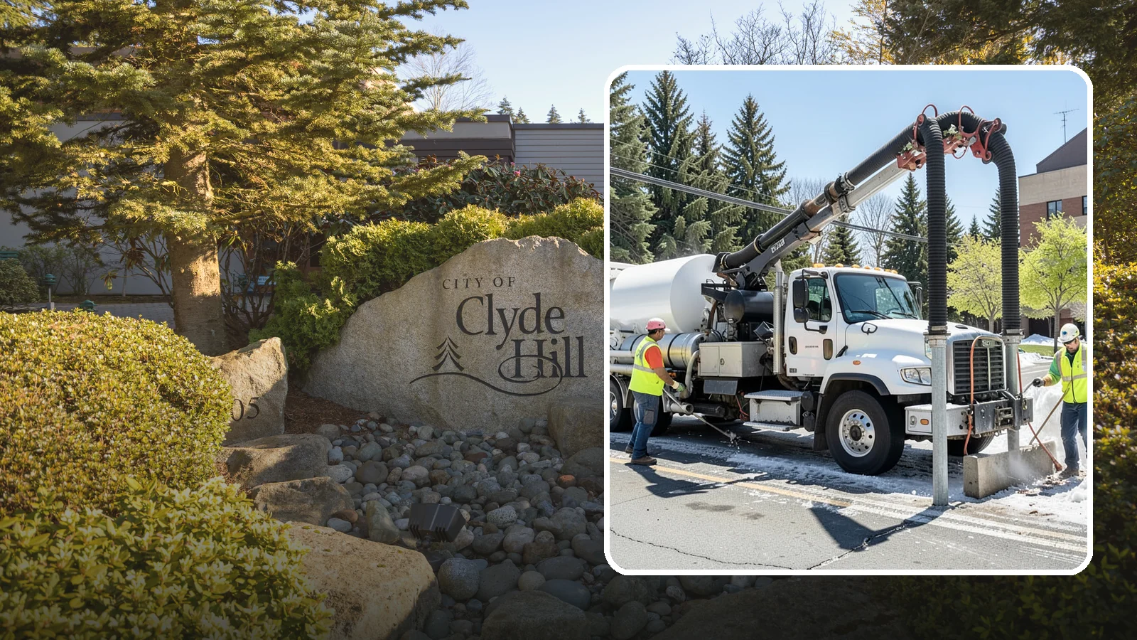 Vactor Truck Services in Clyde Hill, King County, WA - Hydro-excavation and vacuum truck work for catch basins, vaults, and underground utilities.