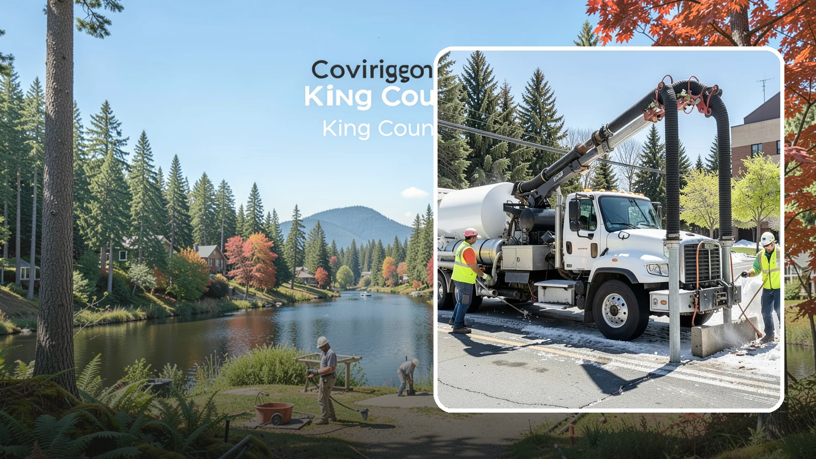 Vactor Truck Services in Covington, King County, WA - Hydro-excavation and vacuum truck work for catch basins, vaults, and underground utilities.
