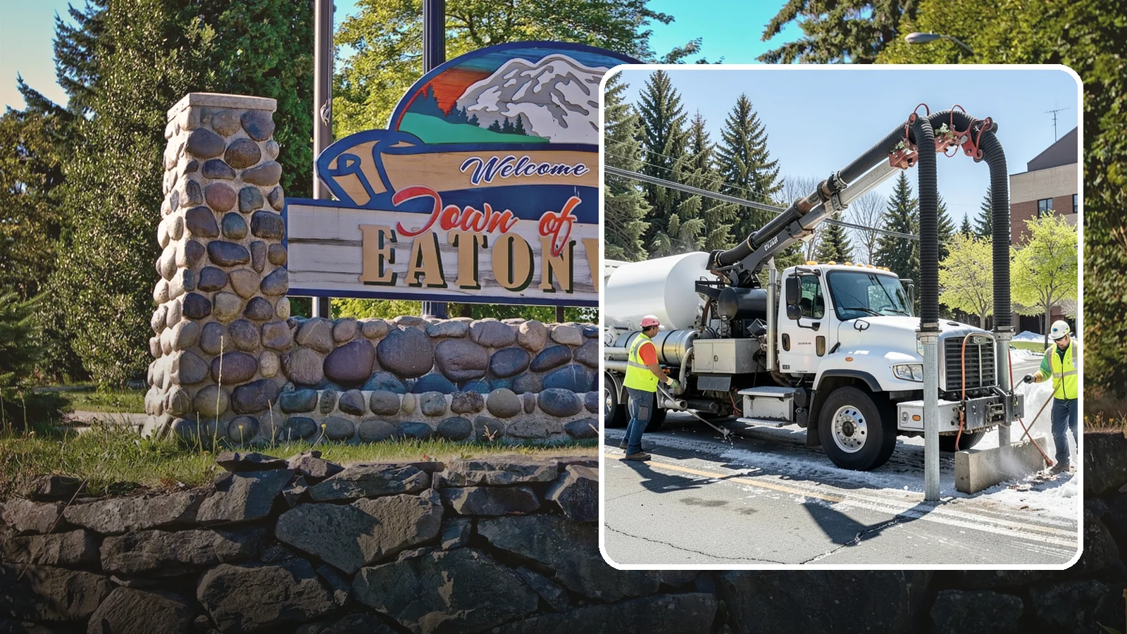 Vactor Truck Services in Eatonville, Pierce County, WA - Hydro-excavation and vacuum truck work for catch basins, vaults, and underground utilities.
