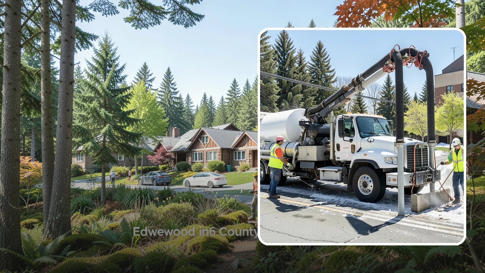 Vactor Truck Services in Edgewood, Pierce County, WA - Hydro-excavation and vacuum truck work for catch basins, vaults, and underground utilities.