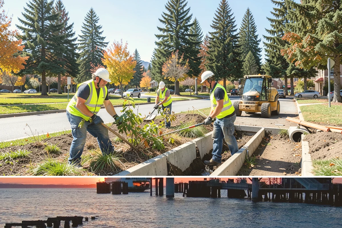 Vactor Truck Services in Edmonds, Snohomish County, WA - Catch basin and vault cleaning is prioritized before the wet season to keep storm systems flowing.