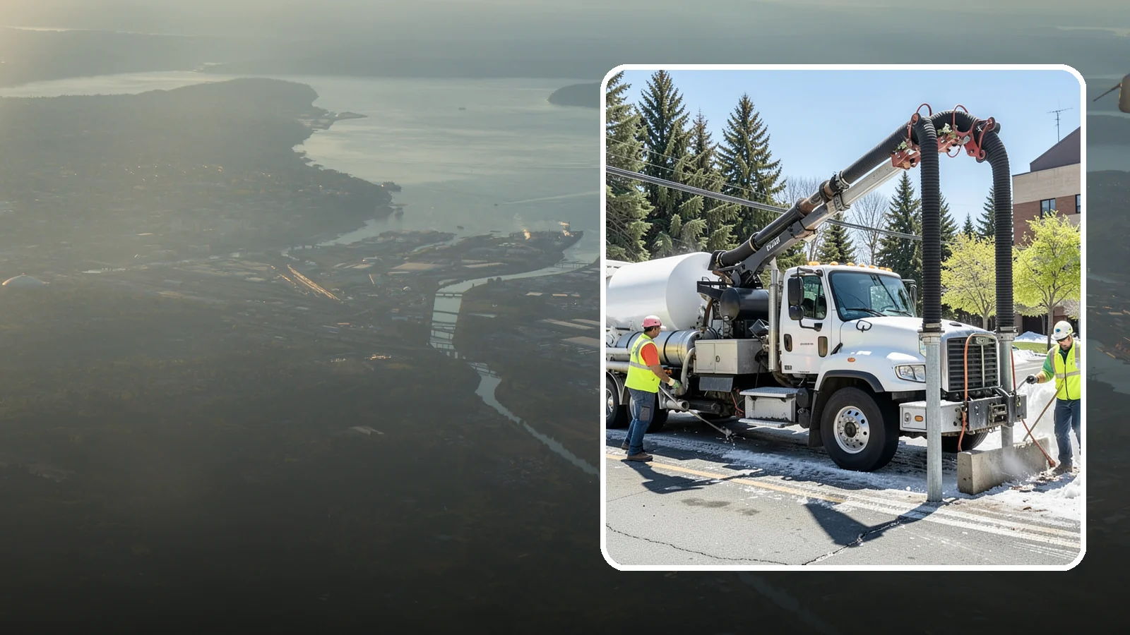 Vactor Truck Services in Fife, Pierce County, WA - Hydro-excavation and vacuum truck work for catch basins, vaults, and underground utilities.