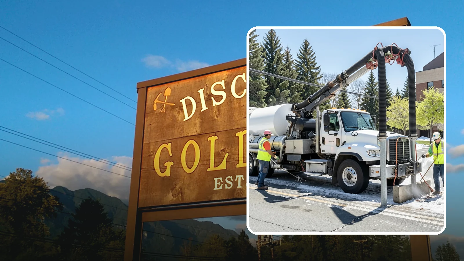Vactor Truck Services in Gold Bar, Snohomish County, WA - Hydro-excavation and vacuum truck work for catch basins, vaults, and underground utilities.