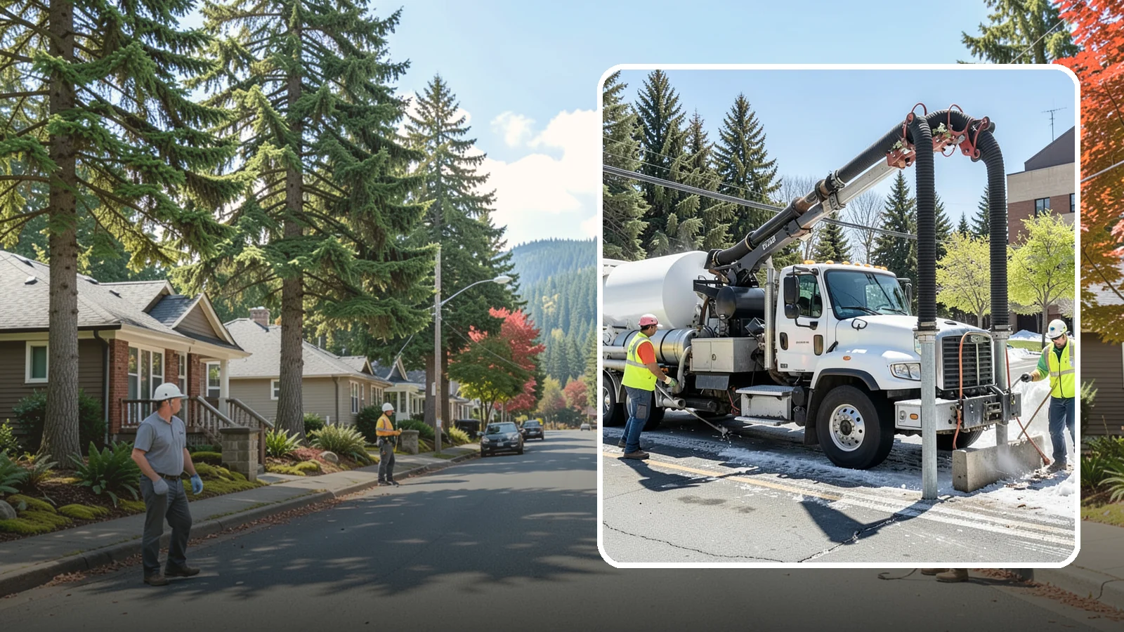 Vactor Truck Services in Hunts Point, King County, WA - Hydro-excavation and vacuum truck work for catch basins, vaults, and underground utilities.
