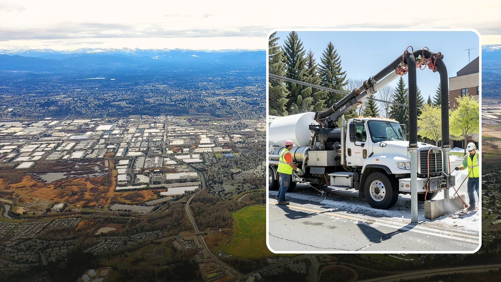 Vactor Truck Services in Kent, King County, WA - Hydro-excavation and vacuum truck work for catch basins, vaults, and underground utilities.