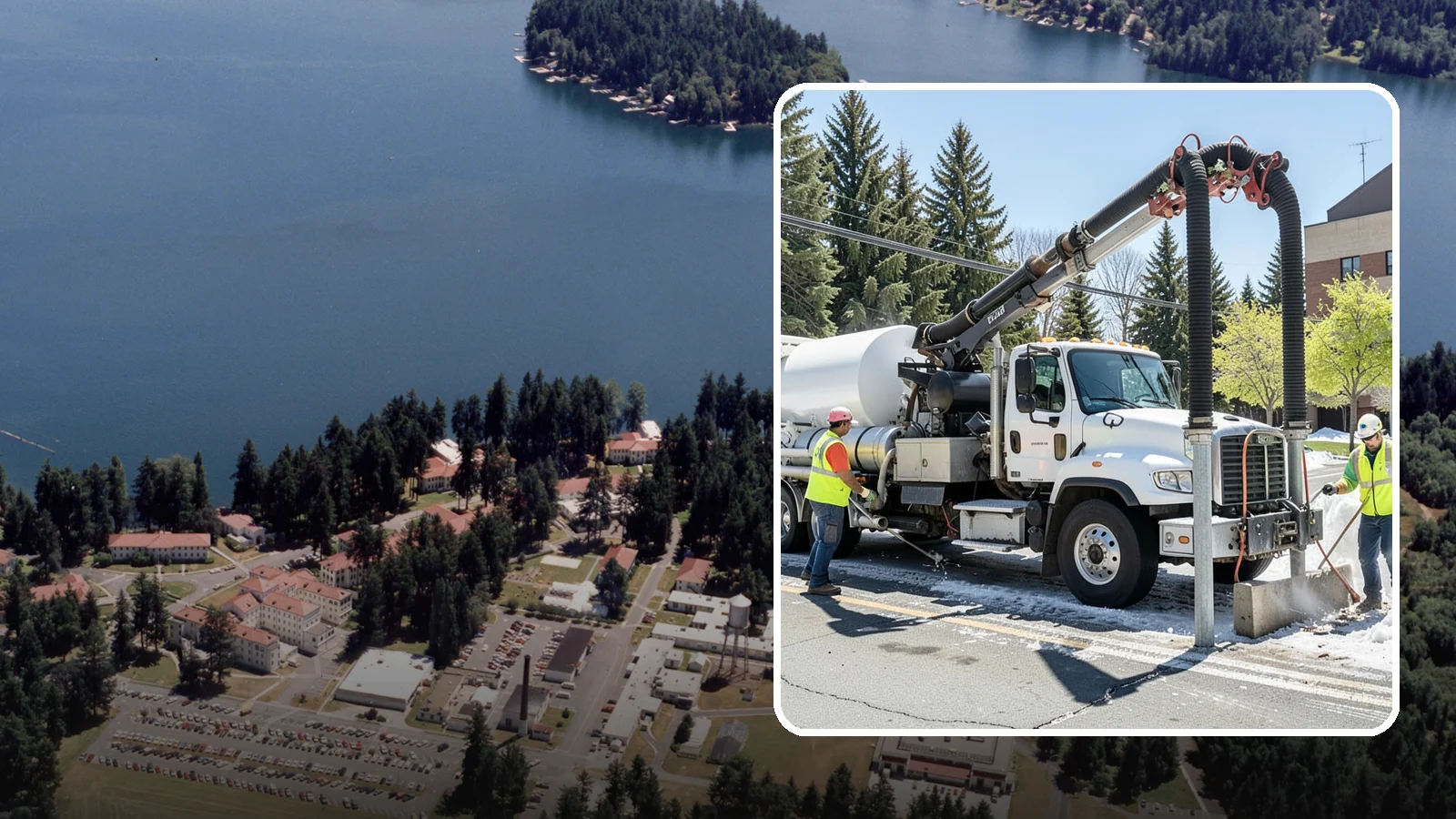 Vactor Truck Services in Lakewood, Pierce County, WA - Hydro-excavation and vacuum truck work for catch basins, vaults, and underground utilities.