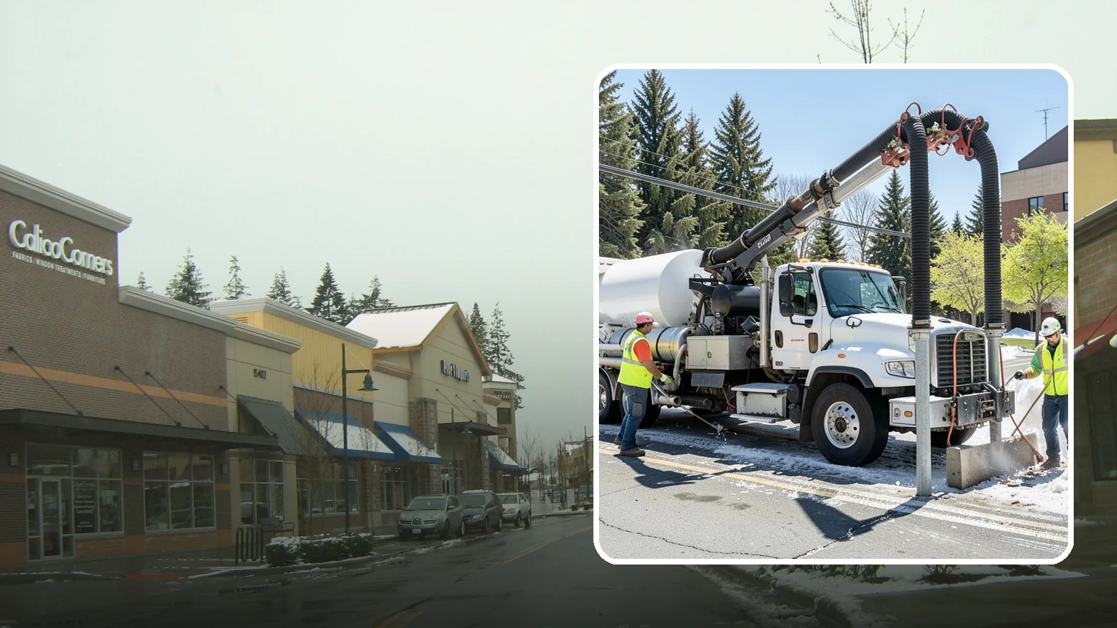 Vactor Truck Services in Mill Creek, Snohomish County, WA - Hydro-excavation and vacuum truck work for catch basins, vaults, and underground utilities.