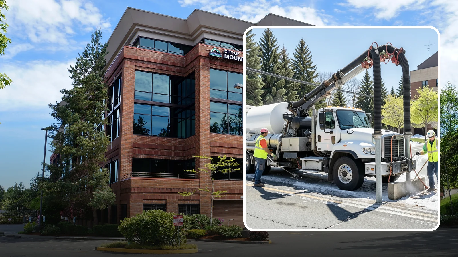 Vactor Truck Services in Mountlake Terrace, Snohomish County, WA - Hydro-excavation and vacuum truck work for catch basins, vaults, and underground utilities.