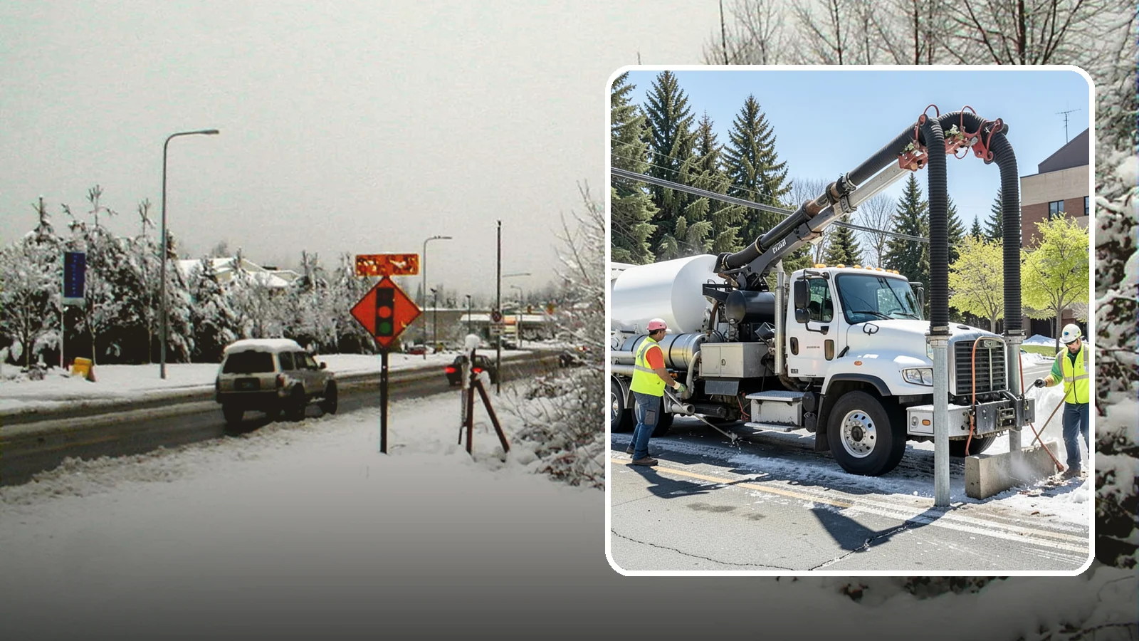 Vactor Truck Services in Newcastle, King County, WA - Hydro-excavation and vacuum truck work for catch basins, vaults, and underground utilities.