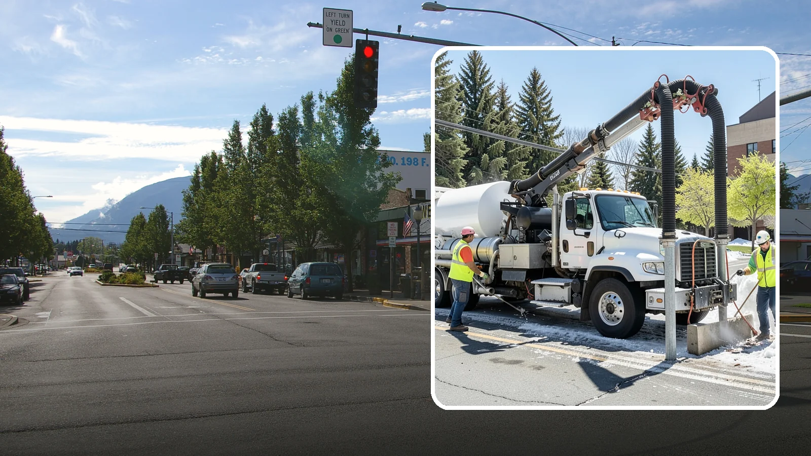 Vactor Truck Services in North Bend, King County, WA - Hydro-excavation and vacuum truck work for catch basins, vaults, and underground utilities.