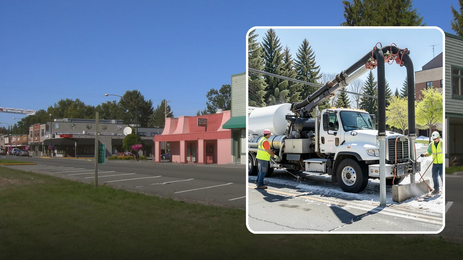 Vactor Truck Services in Snoqualmie, King County, WA - Hydro-excavation and vacuum truck work for catch basins, vaults, and underground utilities.