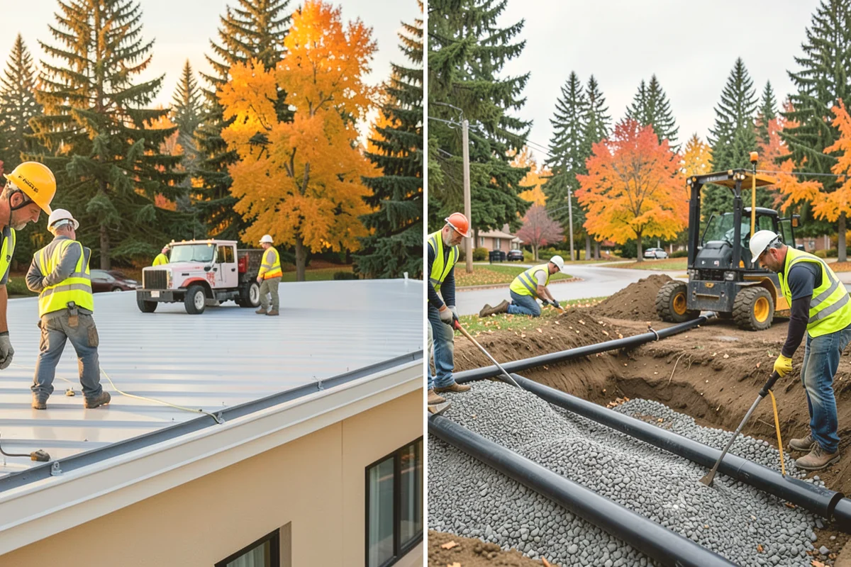 Valley Gutter Construction in Bellevue, King County, WA - Shoot flow-line elevations and confirm drainage direction