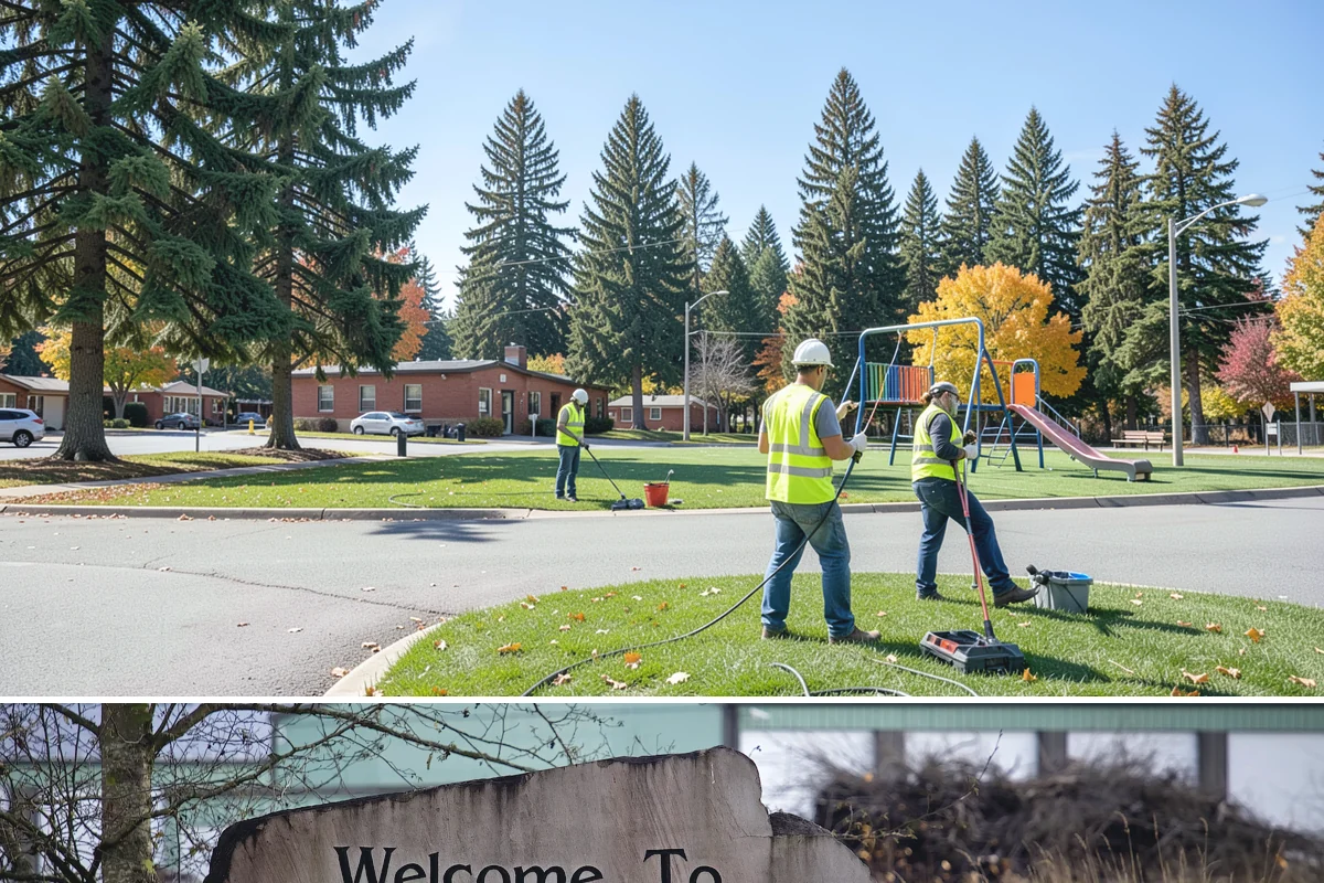 Valley Gutter Construction in Buckley, Pierce County, WA - Installing valley gutters ahead of the fall rainy season ensures drainage improvements are in place before peak stormwater flows.