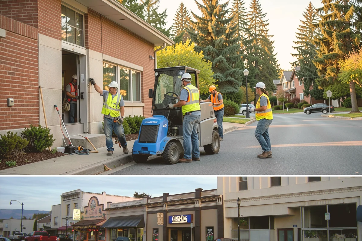 Valley Gutter Construction in Burlington, Skagit County, WA - Installing valley gutters ahead of the fall rainy season ensures drainage improvements are in place before peak stormwater flows.
