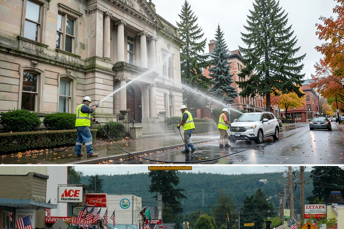Valley Gutter Construction in Carnation, King County, WA - Installing valley gutters ahead of the fall rainy season ensures drainage improvements are in place before peak stormwater flows.