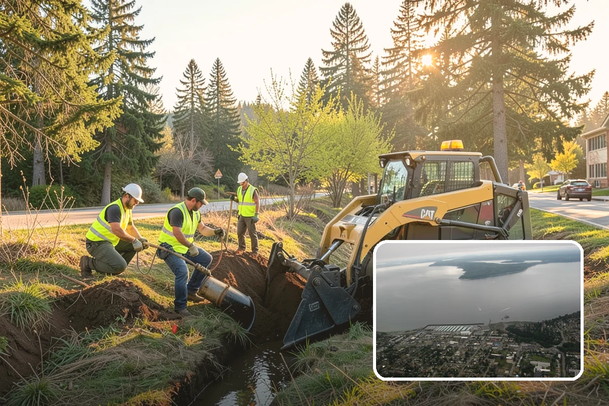 Valley Gutter Construction in Des Moines, King County, WA - Precise flow-line grades that prevent ponding