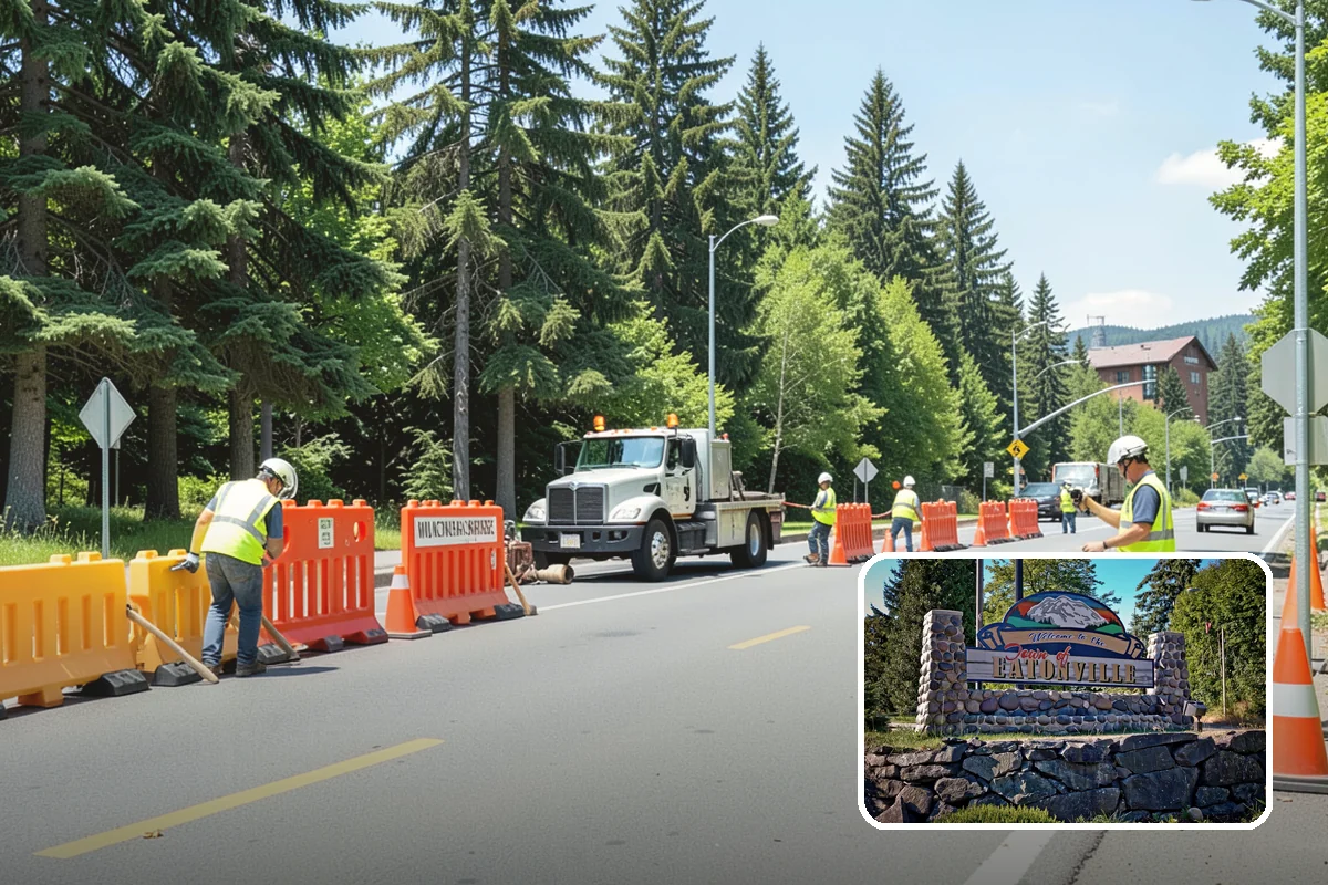 Valley Gutter Construction in Eatonville, Pierce County, WA - Precise flow-line grades that prevent ponding