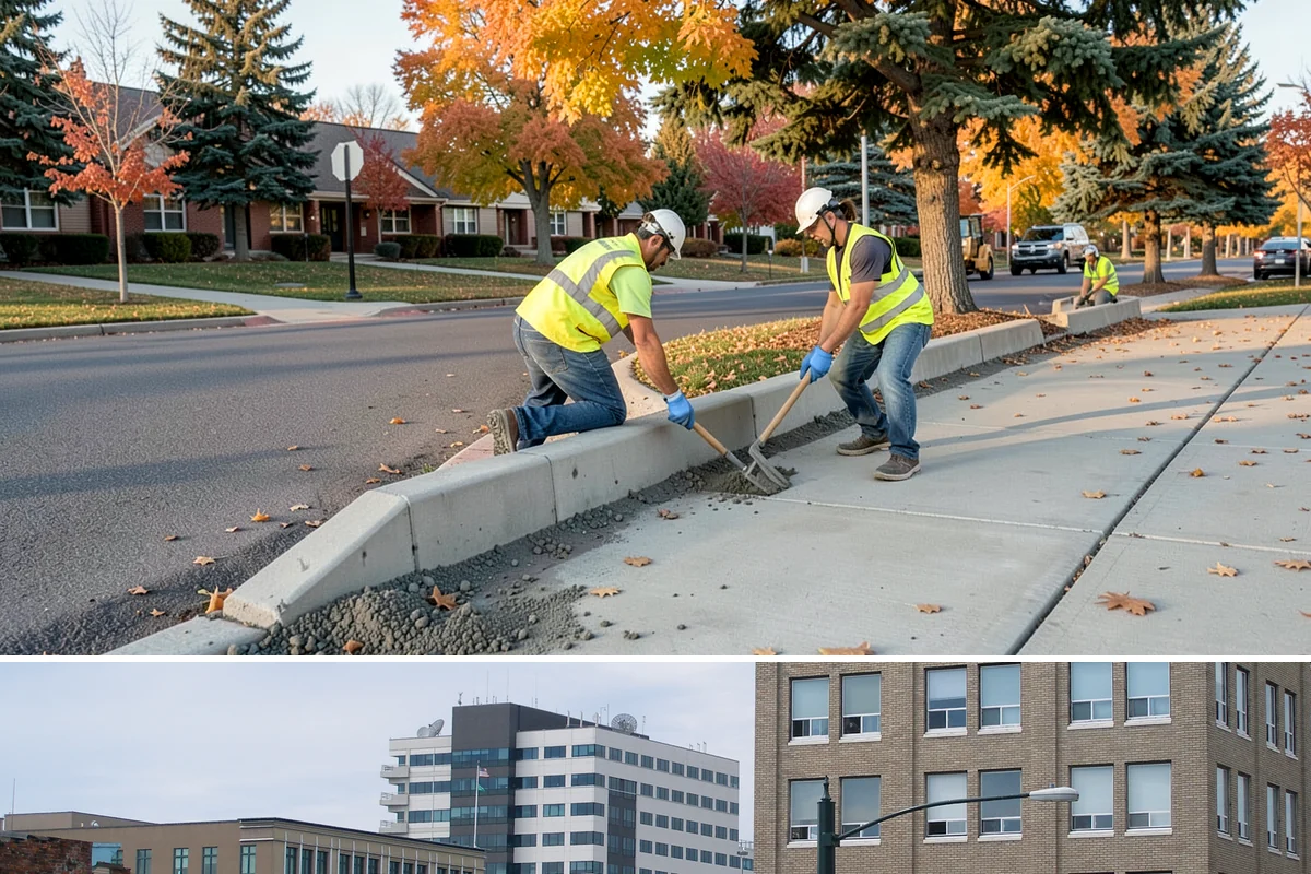 Valley Gutter Construction in Everett, Snohomish County, WA - Installing valley gutters ahead of the fall rainy season ensures drainage improvements are in place before peak stormwater flows.
