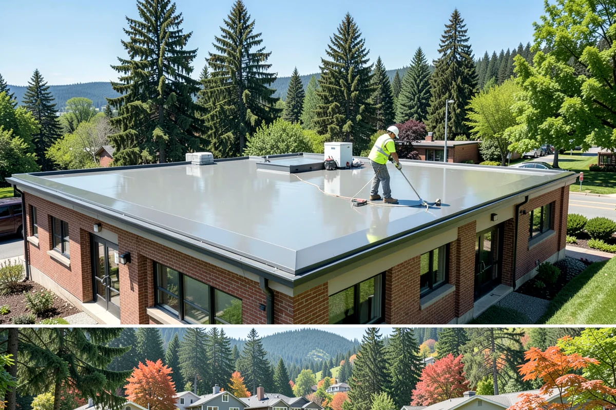 Valley Gutter Construction in Fircrest, Pierce County, WA - Installing valley gutters ahead of the fall rainy season ensures drainage improvements are in place before peak stormwater flows.