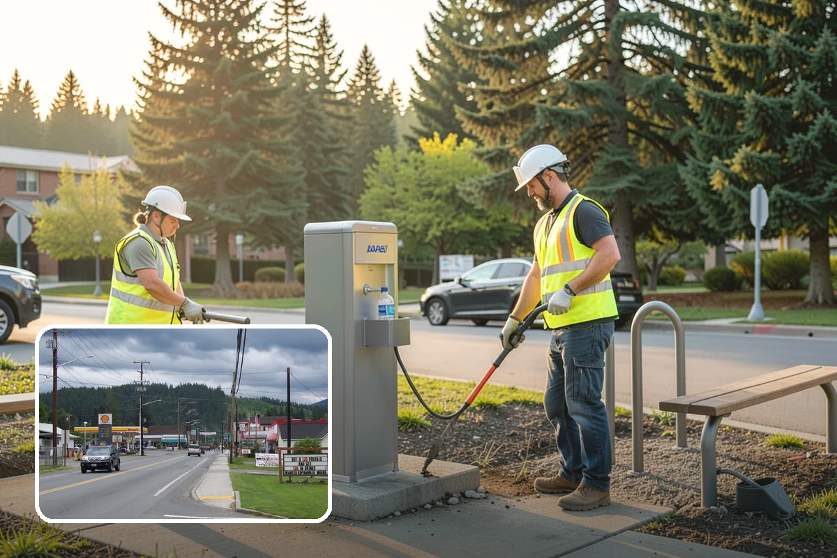 Valley Gutter Construction in Granite Falls, Snohomish County, WA - Precise flow-line grades that prevent ponding