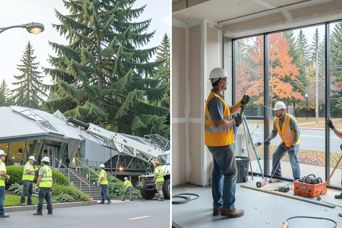 Valley Gutter Construction in Granite Falls, Snohomish County, WA - Shoot flow-line elevations and confirm drainage direction