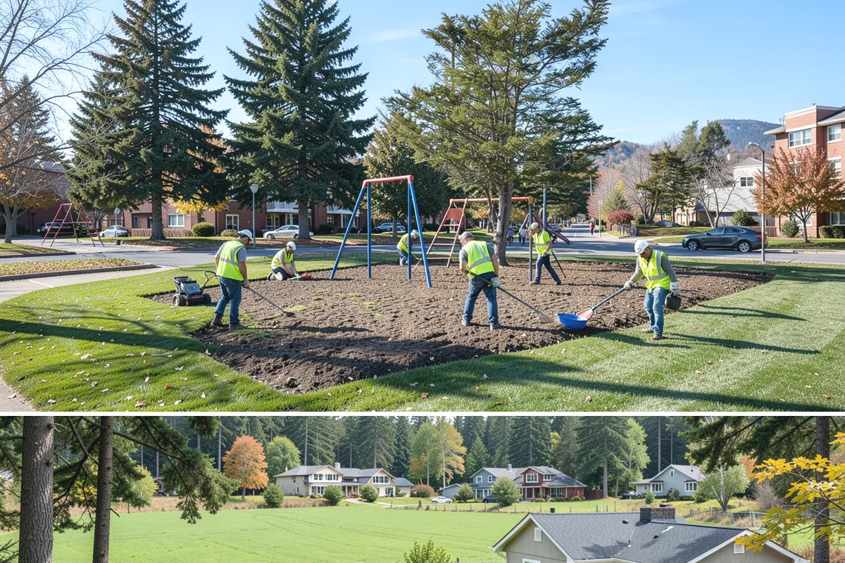 Valley Gutter Construction in Lyman, Skagit County, WA - Installing valley gutters ahead of the fall rainy season ensures drainage improvements are in place before peak stormwater flows.