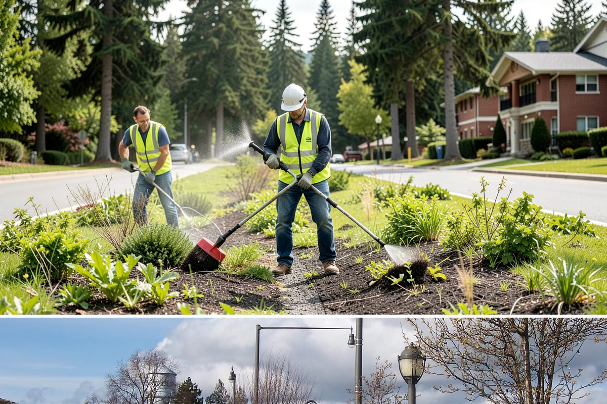 Valley Gutter Construction in Marysville, Snohomish County, WA - Installing valley gutters ahead of the fall rainy season ensures drainage improvements are in place before peak stormwater flows.