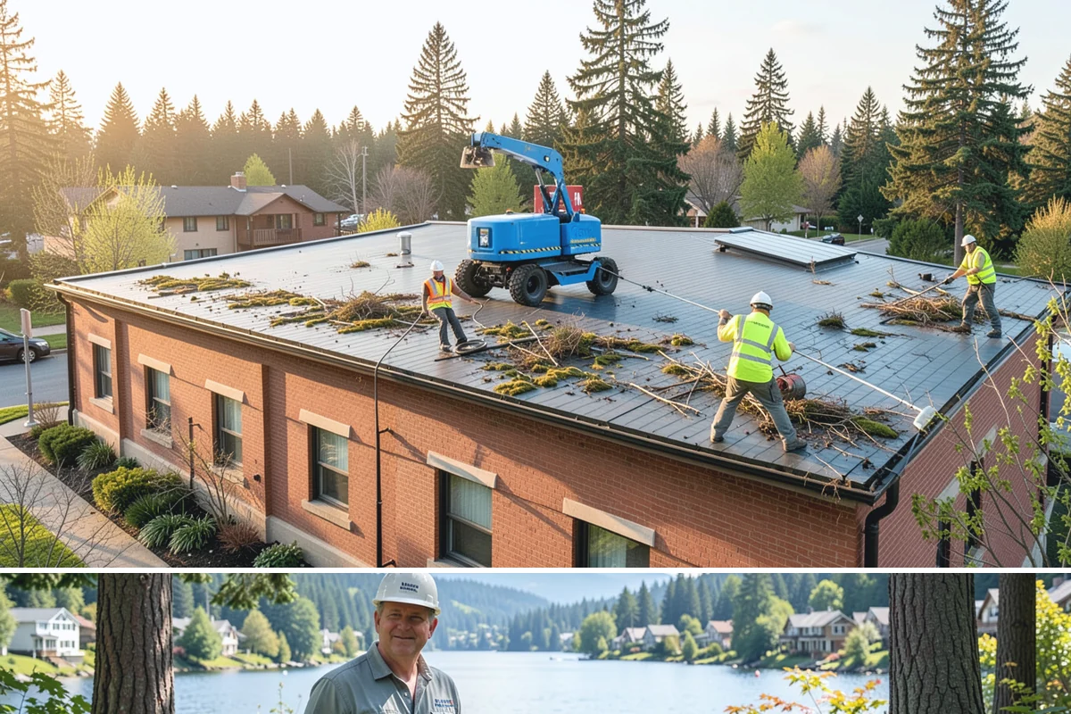 Valley Gutter Construction in Milton, King County, WA - Installing valley gutters ahead of the fall rainy season ensures drainage improvements are in place before peak stormwater flows.