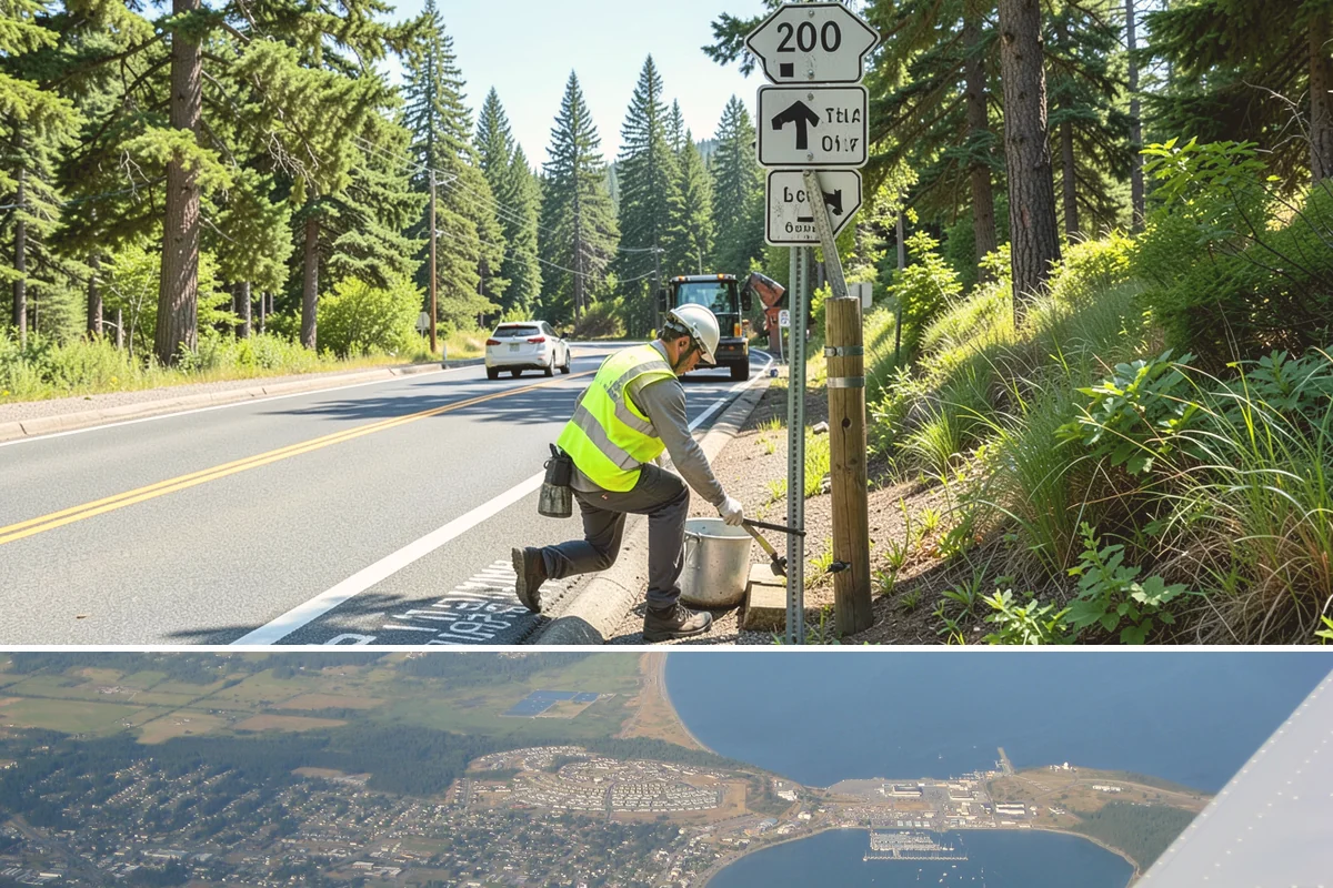 Valley Gutter Construction in Oak Harbor, Island County, WA - Installing valley gutters ahead of the fall rainy season ensures drainage improvements are in place before peak stormwater flows.