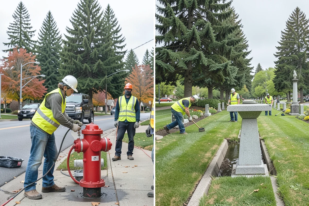 Valley Gutter Construction in Redmond, King County, WA - Shoot flow-line elevations and confirm drainage direction